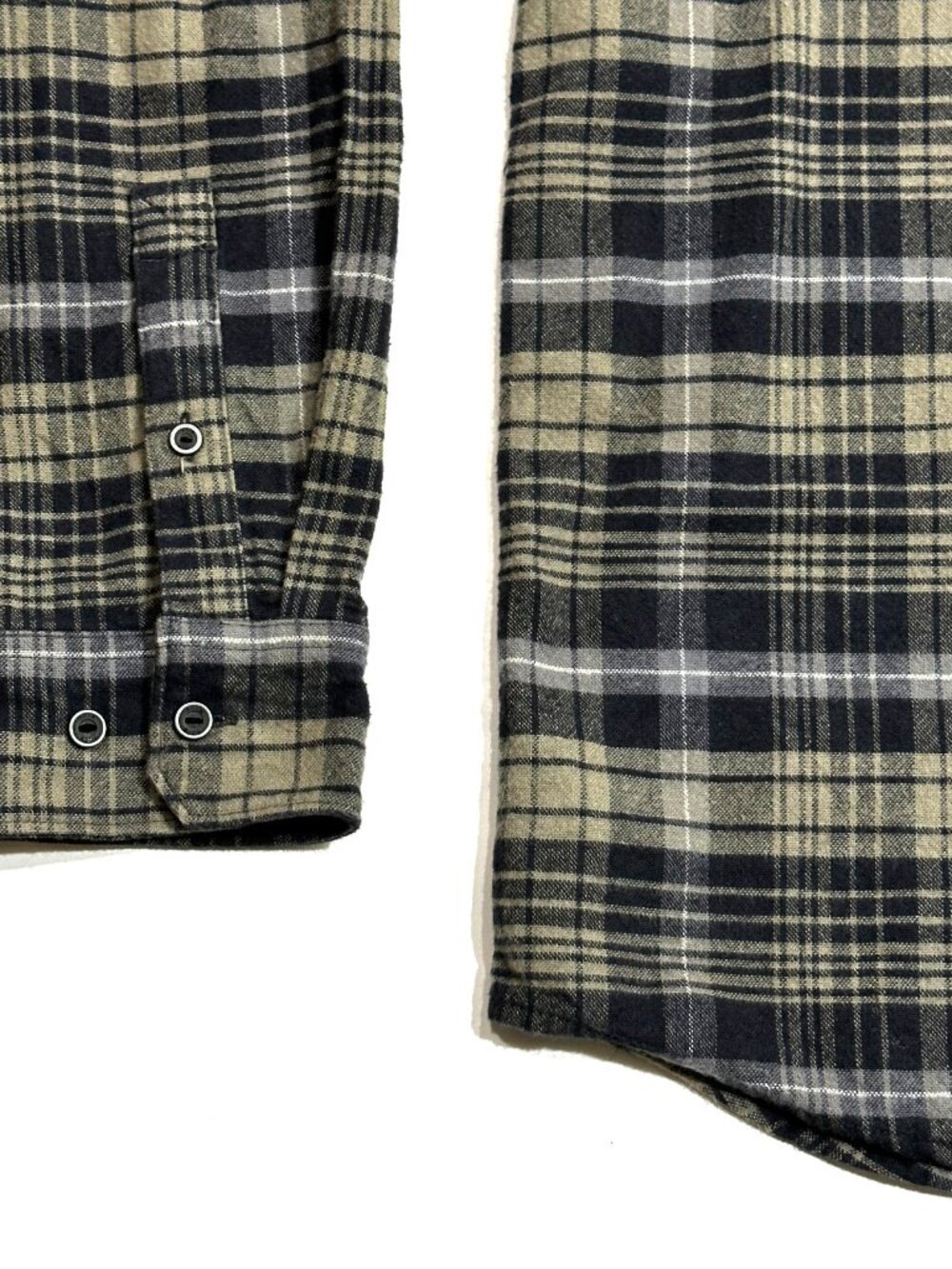 5.11 Tactical Mens Plaid Button Up Flannel Shirt XL Gray Tan Long Sleeve Outdoor - Picture 6 of 16